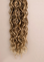 Beach Wave curl pattern, Blush+Wren curly hair extensions